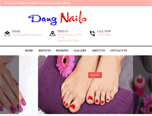 Tablet Screenshot of dangnails.com